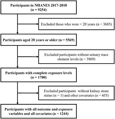 Association and interactions between mixed exposure to trace elements and the prevalence of kidney stones: a study of NHANES 2017–2018